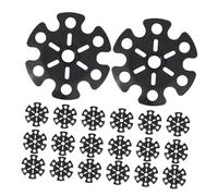 WHAMVOX 20pcs Trekking Pole Snow Baskets Lightweight Anti-slip Snowflake Protectors for Hiking Sticks with Reinforced Edges Suitable for Snow Mud Ice Outdoor Adventures