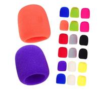 WHAMVOX 20pcs Wind Muff for Mic Microphone Sleeve Cover Microphone Sponge Filter Wind Cover Handheld Stage Thick Windscreen Mic for Sponge