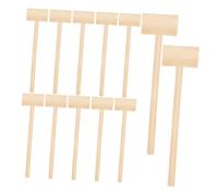 WHAMVOX 24pcs Mini Wooden Mallet Small Hammer for Party Games Solid Wood Chocolate Cracking Tool Lightweight Craft for Hand-eye Coordination and Fine Motor Skill Development