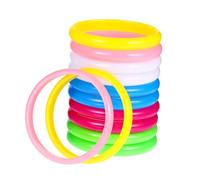 WHAMVOX 24Pcs Neon Plastic Bangle Bracelets Candy Color Wrist Bangles for and Women, Mixed 6 Colors Party Favors for Birthday, Carnival, Christmas Supplies