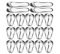 WHAMVOX 25 Pairs Sunless Tanning Spray Tan Foot Pads with High Adhesion and Convenient Self-adhesive Tanning Stickers for Home Use and Daily Use Providing Effective Spray Tan Foot