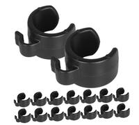 WHAMVOX 25pcs Microphone Cable Clips for 25mm Mic Stand Tubes Universal Plastic Mic Cable Holder Clamps for Live Sound and Stage Accessories