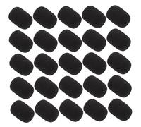 WHAMVOX 25pcs Windproof Microphone Covers Sponge Windshield for Mic Gaming Headset Mic Cover