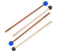 WHAMVOX 2pairs Marimba Mallets Crafted Percussion Sticks for Xylophone and Made of Maple Tips for Musicians and Boys and Girls to Explore Music