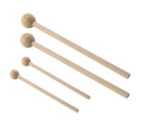 WHAMVOX 2pairs Wooden Drumsticks round Head Percussion Drumsticks for Beginner and Adult Practice Comfortable Handle
