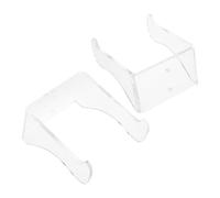 WHAMVOX 2pcs Acrylic Guitar Wall Mount Hooks for Ukulele Violin Banjo, Instrument Display Hangers with Wall Brackets, Suitable for Acoustic and Electric Guitars, Space-saving Musical