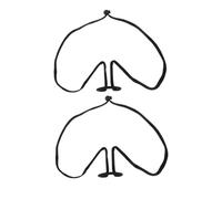 WHAMVOX 2pcs Adjustable Mic Neck Holder Portable Microphone Stand for Stage Performers Magicians Hosts Mic Clip