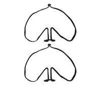 WHAMVOX 2pcs Adjustable Neck Lanyard Microphone Holder Hanging Mic Clip for Performers Stage Use Lightweight Portable