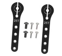 WHAMVOX 2pcs Aluminum Alloy Rc Steering Arm Extension Boom for Airplane Car Boat DIY Repair Kit Metal Mounting Boom Accessories