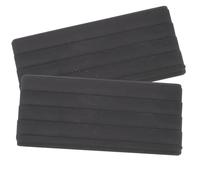 WHAMVOX 2pcs Bass Drum Hoop Guard Rubber Pads Anti-slip Easy to Install Concise and Simple Design Elegant and Beautiful Drum Guards for Professional Players and Students