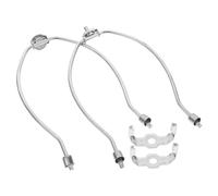 WHAMVOX 2pcs Chrome Lamp Harp Holder Harvard Frame with Horn Design Electroplated Lamp Shade Frame Bracket DIY Lighting Accessories