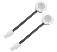WHAMVOX 2pcs Compact Range Hood LED Light Housing Sealed Design Preventing Grease Bright Cabinet Down Lights for Kitchen Stove Area Easy Replacement for Cooker Hoods Enhances Cooking