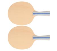 WHAMVOX 2pcs DIY Wooden Table Tennis Racket for Beginners Plain Unfinished Wood Paddles for Painting Signature Indoor Outdoor Training Pingpong Paddles with Strong Control and Skill Drill