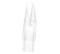 WHAMVOX 2pcs Durable Transparent Soprano Saxophone Mouthpiece Accessory for Beginners and Pros Easy-blowing Design Rich Tone for Various Playing Styles