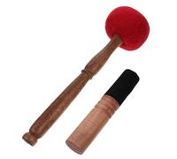 WHAMVOX 2pcs Felt Wooden Tibetan Singing Bowl Mallet Stick Sound Bowl Accessory for Meditation