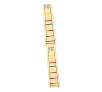WHAMVOX 2pcs Finger Position Marker Labels Light Yellow Fret Stickers for Easy to Apply Remove for Beginner Practice and Learning