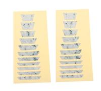 WHAMVOX 2pcs Guitar Fretboard Stickers Self Adhesive Longterm Adhesion Decorative Decals for Acoustic Electric Bass Guitar Neck Markers Identification Beginner Practice