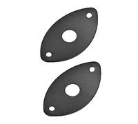 WHAMVOX 2pcs Guitar Jack Socket Plate Cover for Electric Guitar Bass Input Replacement for Worn Out Accessories Playing No Screws Included