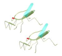 WHAMVOX 2pcs Handmade Realistic Mantis Model Ornaments Green Decorative Figurines for Home Office Garden Educational Insect with Fine Craftsmanship