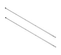 WHAMVOX 2pcs Heavy-duty Steel Table Soccer Rod Replacement with Caps Foosball Pole for Party and Desktop Football Tables Easy Installation Fit for Soccer Machines