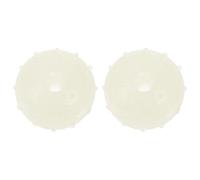 WHAMVOX 2pcs Interactive Glow the Dark Dog Balls, Sturdy Tpr Rubber Chew for Teething and Outdoor Playing, Small Squeaky Balls for Dogs to Promote Exercise and Fun