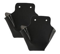 WHAMVOX 2Pcs Leather Roller Skate Toe Guards Wear-resistant Protective Covers Portable Convenient Toecaps for Skates Adjustable Toe Stop Compatibility Black