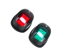 WHAMVOX 2pcs LED Navigation Signal Lights Red Yacht Bow Lamps Safety Warning Side Lights for Small Boats