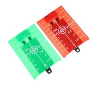 WHAMVOX 2pcs Magnetic Floor Plates with Stand for Level Red and Green Bright Laser Target Boards with Centimeter Scale Infrared Plate for Accurate Alignment and Measurement