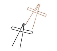 WHAMVOX 2pcs Metal Music Note Clips Music Book Page Holders Piano Sheet Clamps Practical Memo Book Clips for Reading Rose Gold and Black