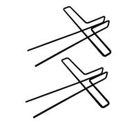WHAMVOX 2pcs Metal Music Score Clips Smooth Edges for Music and Magazines That Prevent Page Closing for Reading and Bookmarks