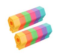 WHAMVOX 2pcs Montessori Stacking Rings Rainbow Color for Early Learning Cognitive Development Emotional Calm Interaction Preschool Educational Stacker