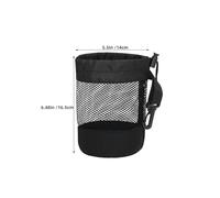 WHAMVOX 2pcs Nylon Mesh Golf Ball Bag Pouch with Drawstring Portable Breathable Storage for Tees and Golf Accessories Ventilated Sports Equipment Holder for Men and Women