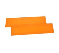 WHAMVOX 2pcs Orange Rectangular Court Markers for Baseball Agility Training Stable Tpe Flat Discs for Indoor Outdoor Gym Sports Including Tennis Soccer Basketball Volleyball Badminton