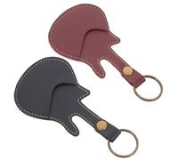 WHAMVOX 2pcs Pick Storage Bag Portable Guitar Pick Holder Guitar Storage Bag Plectrum Case