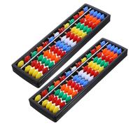 WHAMVOX 2pcs Plastic Educational Abacus with Beads for Boy Girl Chinese Counting Tool for Math Learning and Brain Development