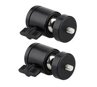 WHAMVOX 2pcs Professional Ball Head Tripod Hot Shoe Mount for Camera Led Light Phone Rotation