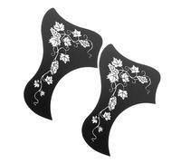 WHAMVOX 2pcs Pvc Guitar Pickguards for Acoustic Classical Guitar Smooth Self-adhesive Scratch Plate for Easy Application and Decorative Accessories