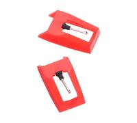 WHAMVOX 2PCS Red Turntable Stylus Needles Replacement for Vinyl Record Player Phonograph Needle Tips High Performance and Easy to Install