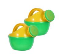 WHAMVOX 2pcs Small Plastic Flower Watering Can for Lightweight Bathtub Sprinkler Compact Garden Watering Pail for Beach and Bath Play Summer Outdoor Fun