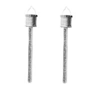 WHAMVOX 2PCS Solar LED Hanging Lights Outdoor Acrylic Small Chandelier with Color-Changing Illumination Smart Light Control for Garden Patio