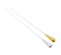 WHAMVOX 2pcs Spring Loaded Conductors Baton Drumstick Barrel Metal Music Tool for Orchestra Stage Theater