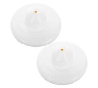 WHAMVOX 2pcs Sturdy Plastic Light Socket Adapter with Thick Pull Chain for Ceiling Light Fixtures, Compatible with Old Lamp Holders, Suitable for Homes and Offices, White Colour, Wide