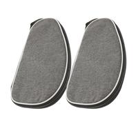 WHAMVOX 2pcs Table Tennis Racket Case Cover Grey Portable Pingpong Paddle Bag for Sports Storage Quick for Paddles and Balls Outdoor Friendly Organizer Gift for Table Tennis