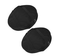 WHAMVOX 2pcs Thickened Gong Bag Thick Portable Cymbal Storage Bag Instrument Holder for Travel Use Black