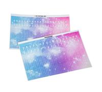 WHAMVOX 2pcs Thumb Piano Note Stickers Kalimba Fretboard Decals for Beginners Easy to Apply Scale Stickers for Keys Kalimba