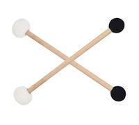 WHAMVOX 2pcs Tibetan Singing Bowl Mallets Double Head Felt and Rubber Meditation Sound Bowl Mallet Sticks Small Size for Chanting and Crystal