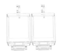 WHAMVOX 2pcs Transparent Flipping Switch Cover Outdoor Rocker Switch Protector Guard Prevents Accidental Operation Sturdy Plastic Dustproof Button Guard