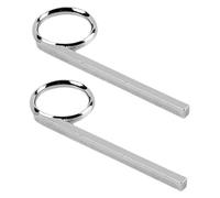 WHAMVOX 2pcs Trumpet Valve Pull Ring Repair Comfortable Finger Pull Ring for Trumpet Slide and Valve