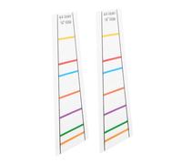WHAMVOX 2pcs Violin Finger Guide Stickers for Beginners, Pvc Material, Markings, Replaceable Fingerboard Decal for 4/4 Size Violins, for Learning Scales and Finger Placement