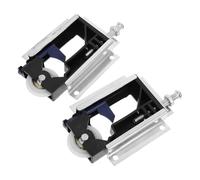 WHAMVOX 2pcs Wardrobe Door Roller Wheels Thickened Aluminium Alloy Sliding Door Hardware with Smooth Sliding Experience and Wear Resistance for Bedrooms and Noise-sensitive Environments